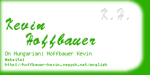 kevin hoffbauer business card